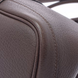 HERMES HERMES HERMES GARDEN PARTY TPM CHOCOLAT□L雕刻（2008年左右）女士Negonda Handbag A级使用Ginzo