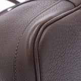 HERMES HERMES HERMES GARDEN PARTY TPM CHOCOLAT□L雕刻（2008年左右）女士Negonda Handbag A级使用Ginzo