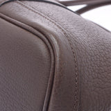 HERMES HERMES HERMES GARDEN PARTY TPM CHOCOLAT□L雕刻（2008年左右）女士Negonda Handbag A级使用Ginzo