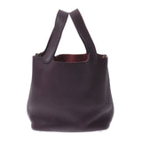 HERMES エルメス ピコタンロック PM  ボルドー シルバー金具 □L刻印(2008年頃) レディース トリヨンクレマンス ハンドバッグ Aランク 中古 銀蔵