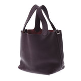 HERMES エルメス ピコタンロック PM  ボルドー シルバー金具 □L刻印(2008年頃) レディース トリヨンクレマンス ハンドバッグ Aランク 中古 銀蔵