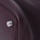 HERMES エルメス ピコタンロック PM  ボルドー シルバー金具 □L刻印(2008年頃) レディース トリヨンクレマンス ハンドバッグ Aランク 中古 銀蔵