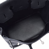 爱马仕爱马仕伯金（Hermes Hermes Birkin）35黑色银支架雕刻（2017年左右）dogo手提包A级二手Ginzo