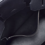 爱马仕爱马仕伯金（Hermes Hermes Birkin）35黑色银支架雕刻（2017年左右）dogo手提包A级二手Ginzo