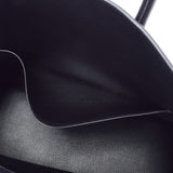 爱马仕爱马仕伯金（Hermes Hermes Birkin）35黑色银支架雕刻（2017年左右）dogo手提包A级二手Ginzo