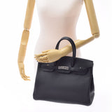 爱马仕爱马仕伯金（Hermes Hermes Birkin）35黑色银支架雕刻（2017年左右）dogo手提包A级二手Ginzo