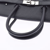 爱马仕爱马仕伯金（Hermes Hermes Birkin）35黑色银支架雕刻（2017年左右）dogo手提包A级二手Ginzo