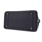 爱马仕爱马仕伯金（Hermes Hermes Birkin）35黑色银支架雕刻（2017年左右）dogo手提包A级二手Ginzo