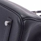 爱马仕爱马仕伯金（Hermes Hermes Birkin）35黑色银支架雕刻（2017年左右）dogo手提包A级二手Ginzo