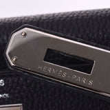 HERMES Hermes Kelly 28 Inner sewing 2WAY Black Silver Bracket □ R engraved (around 2014) Ladies Togo Handbag New Used Ginzo