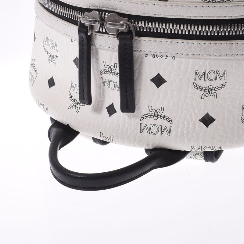 MCM MCM背包白色Munise Curf Backpack Daypack B等级使用Ginzo
