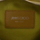 JIMMY CHOO ジミーチュウ カリー 2WAYチェーンバッグ パーティーバッグ  黄/緑 シルバー金具 レディース ファー ハンドバッグ Aランク 中古 銀蔵