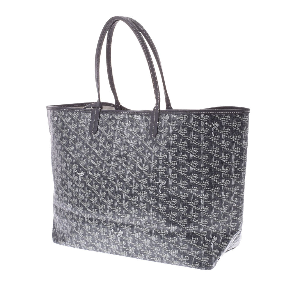 GOYARD ゴヤール サンルイ PM イニシャル グレー ユニセックス PVC 