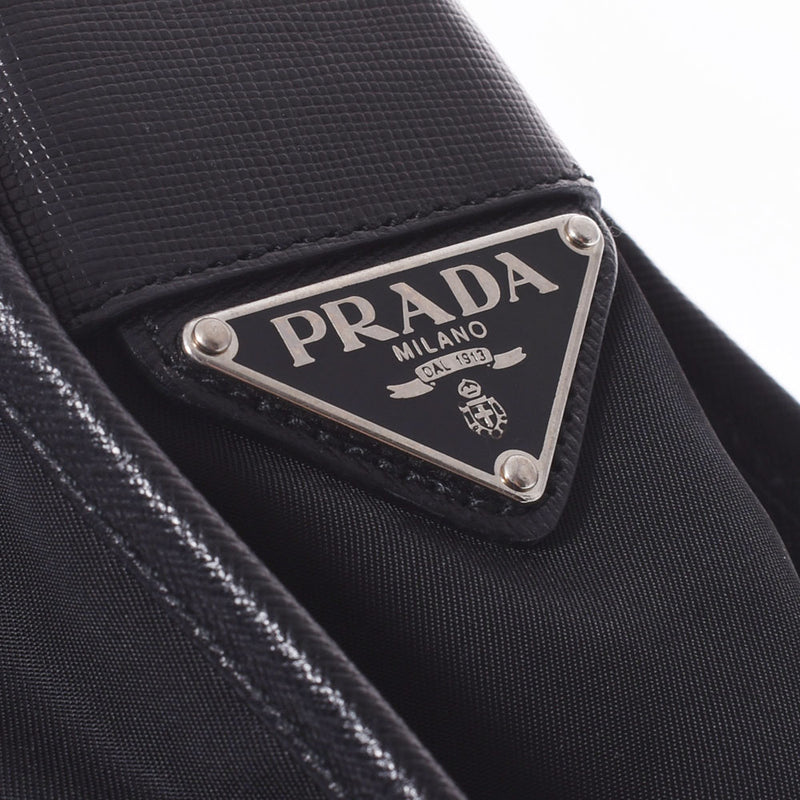 PRADA Prada Black V167 Unisex Nylon Shoulder Bag A Rank used Ginzo