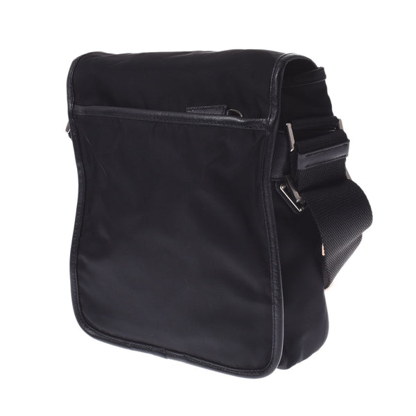 PRADA Prada Black V167 Unisex Nylon Shoulder Bag A Rank used Ginzo