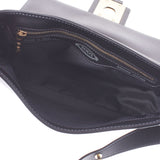 TOD’S トッズ 黒 レディース カーフ ショルダーバッグ Aランク 中古 銀蔵