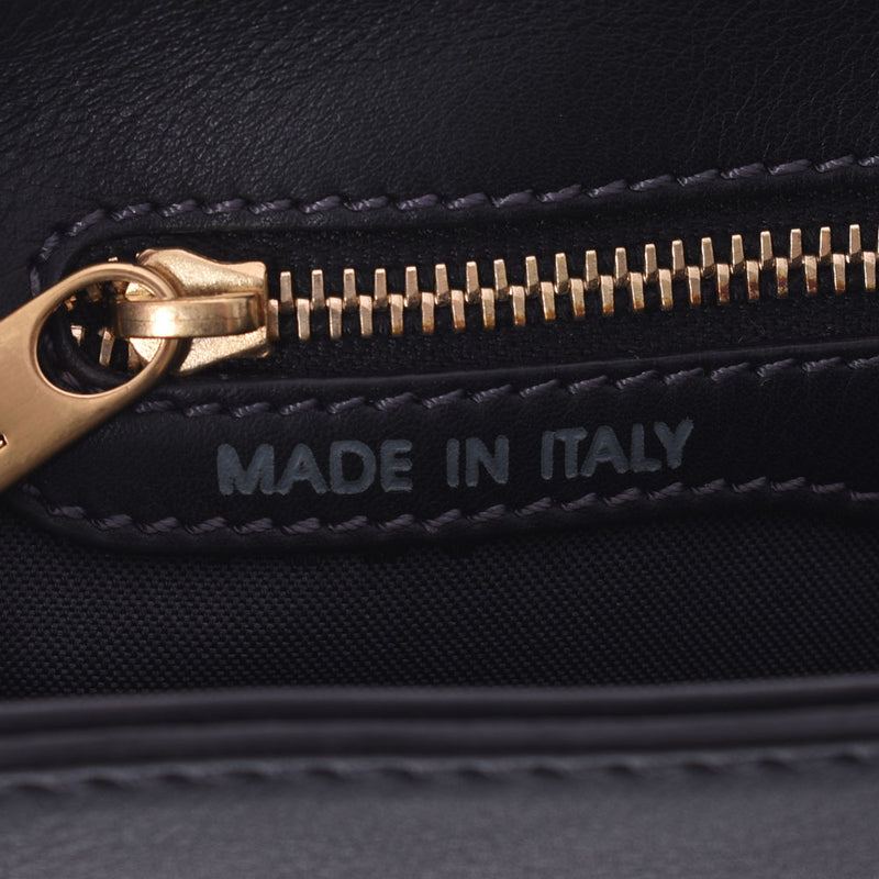 TOD’S トッズ 黒 レディース カーフ ショルダーバッグ Aランク 中古 銀蔵