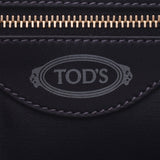 TOD’S トッズ 黒 レディース カーフ ショルダーバッグ Aランク 中古 銀蔵