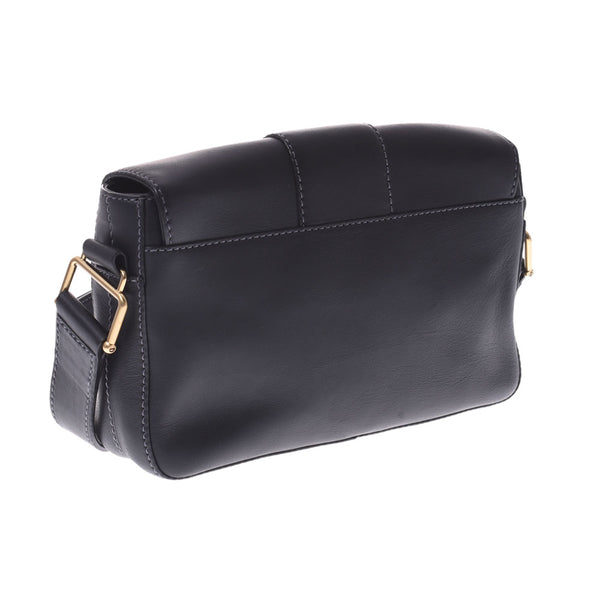 Tod的Tods Black Ladies Calf Chare Bag a级二手Ginzo