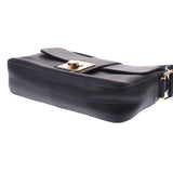 TOD’S トッズ 黒 レディース カーフ ショルダーバッグ Aランク 中古 銀蔵