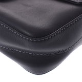 TOD’S トッズ 黒 レディース カーフ ショルダーバッグ Aランク 中古 銀蔵