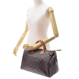 LOUIS VUITTON ルイヴィトン モノグラム スピーディ35 ブラウン M41524 ユニセックス モノグラムキャンバス ハンドバッグ Bランク 中古 銀蔵