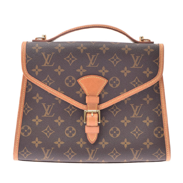 LOUIS VUITTON ルイヴィトン モノグラム ベルエア 2WAY ブラウン M51122 ユニセックス モノグラムキャンバス ハンドバッグ Bランク 中古 銀蔵