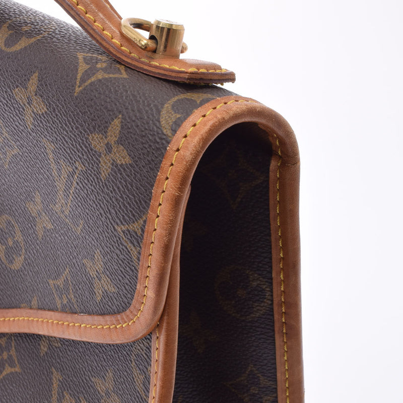 LOUIS VUITTON ルイヴィトン モノグラム ベルエア 2WAY ブラウン M51122 ユニセックス モノグラムキャンバス ハンドバッグ Bランク 中古 銀蔵