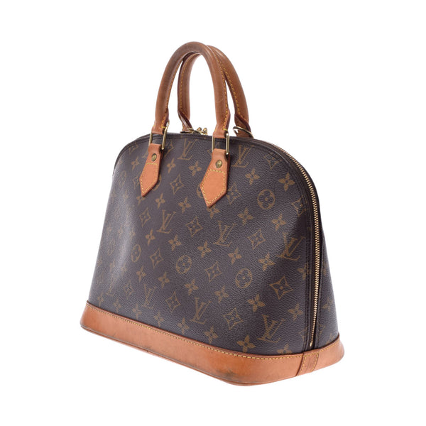 LOUIS VUITTON Louis Vuitton Monogram Alma Brown M51130 Ladies Monogram Canvas Handbag B Rank Used Ginzo