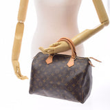 LOUIS VUITTON ルイヴィトン モノグラム スピーディ30 新型 ブラウン M41108 ユニセックス モノグラムキャンバス ハンドバッグ Bランク 中古 銀蔵