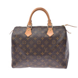 LOUIS VUITTON ルイヴィトン モノグラム スピーディ30 新型 ブラウン M41108 ユニセックス モノグラムキャンバス ハンドバッグ Bランク 中古 銀蔵