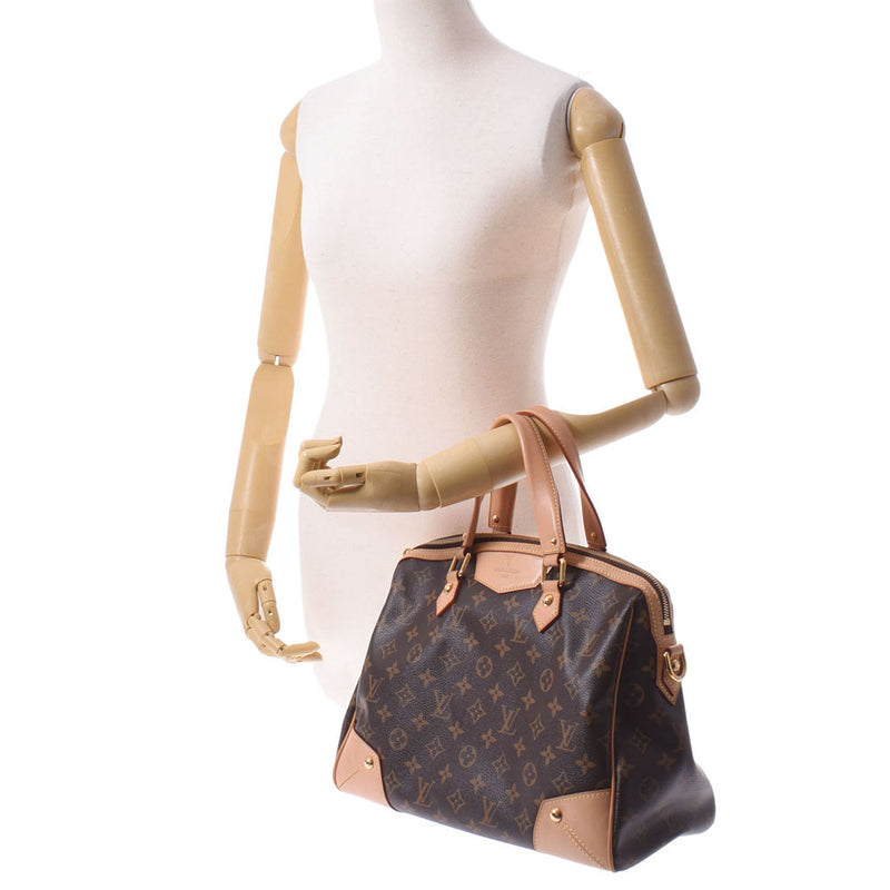 LOUIS VUITTON ルイヴィトン モノグラム レティーロPM ブラウン M40325 レディース モノグラムキャンバス 2WAYバッグ ABランク 中古 銀蔵