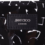 JIMMY CHOO ジミーチュウ エリックヘイズ ショッパートート 2WAY 黒×白 ユニセックス エナメル カーフ ハンドバッグ 未使用 銀蔵