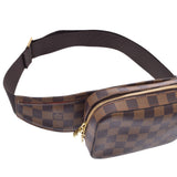 LOUIS VUITTON Louis Vuitton Damier Jeronimos Brown N51994 Men's Damier Canbus Body Bag A Rank Used Ginzo