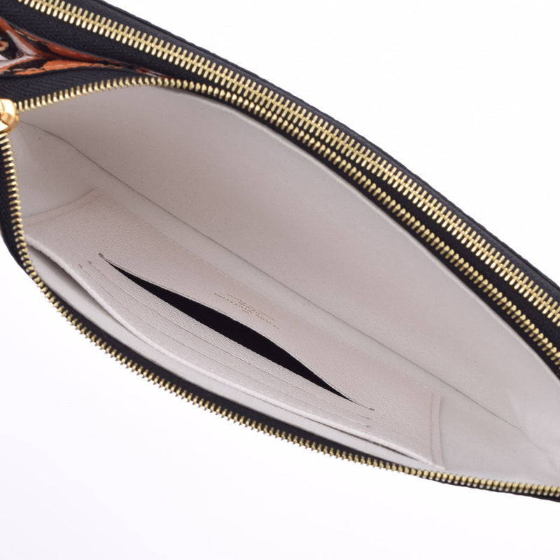 LOUIS VUITTON ルイヴィトン クラフティ ポシェットドゥーブルジップ ブラウン M69488 レディース モノグラムキャンバス ショルダーバッグ 未使用 銀蔵