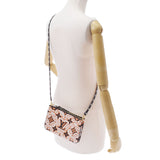LOUIS VUITTON ルイヴィトン クラフティ ポシェットドゥーブルジップ ブラウン M69488 レディース モノグラムキャンバス ショルダーバッグ 未使用 銀蔵