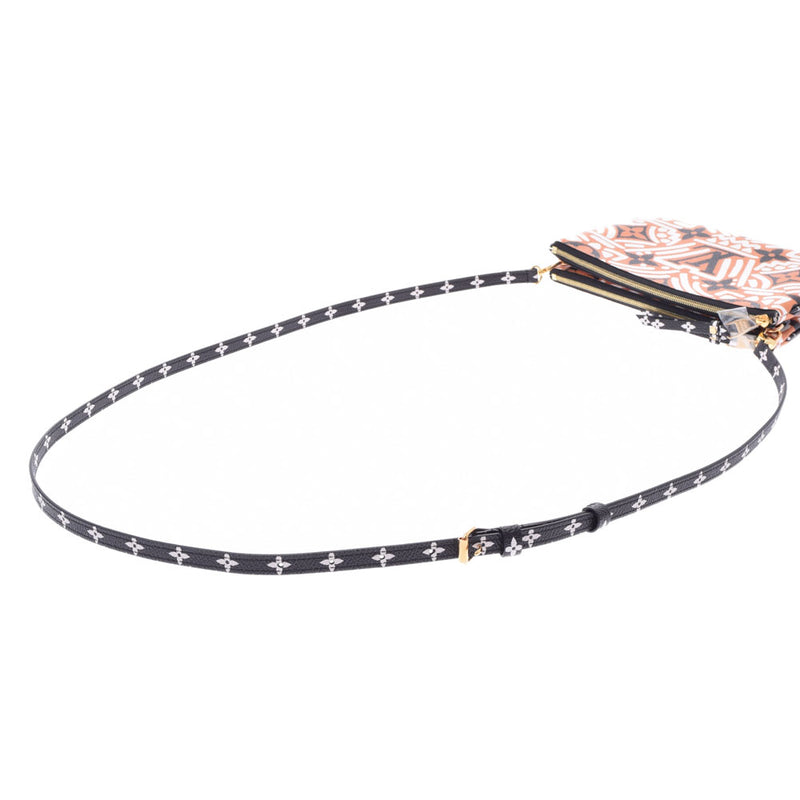 LOUIS VUITTON ルイヴィトン クラフティ ポシェットドゥーブルジップ ブラウン M69488 レディース モノグラムキャンバス ショルダーバッグ 未使用 銀蔵