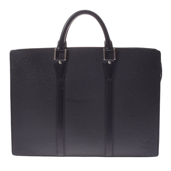 LOUIS VUITTON Louis Vuitton Taiga Rosan Aldoyers M30052 Men's Taiga Leather Society Business Bag B Rank Used Ginzo