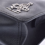 PRADA Prada Black Unisex Safiano Leather Clutch Bag AB Rank used Ginzo