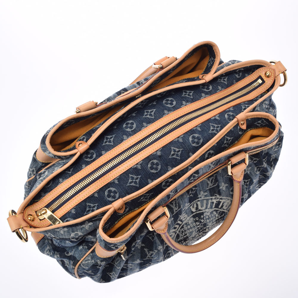 ルイヴィトンカバレイエ GM 14146 青 レディース デニム 2WAY