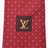 LOUIS VUITTON ルイヴィトン 赤 メンズ シルク100% ネクタイ Aランク 中古 銀蔵