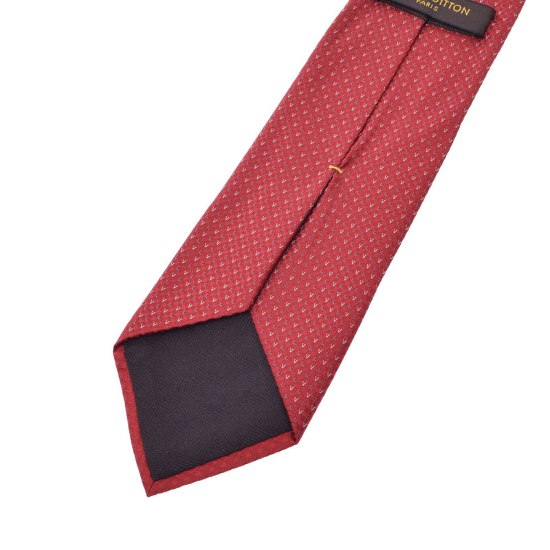 LOUIS VUITTON Louis Vuitton Red Men's Silk 100% Tie A Rank used Ginzo