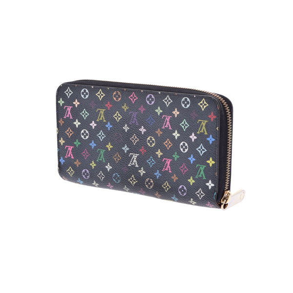 LOUIS VUITTON Louis Vuitton Multi -Color Zippy Wallet Noir/Grnade M60243 Ladies Multicolor Canvas Long Wallet B Used Ginzo