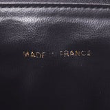CHANEL Chanel vertical Vanity Black Gold Bracket Ladies Caviar Skin Handbag AB Rank used Ginzo