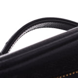 CHANEL Chanel vertical Vanity Black Gold Bracket Ladies Caviar Skin Handbag AB Rank used Ginzo