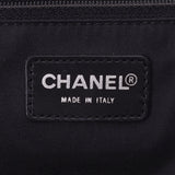 CHANEL Chanel Neutral Line Tote MM Black Unisex Nylon/Leather Handbag AB Rank used Ginzo