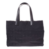 CHANEL Chanel Neutral Line Tote MM Black Unisex Nylon/Leather Handbag AB Rank used Ginzo