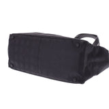 CHANEL Chanel Neutral Line Tote MM Black Unisex Nylon/Leather Handbag AB Rank used Ginzo