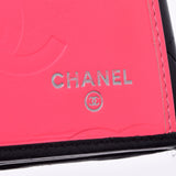 CHANEL Chanel Cambon Line Black Ladies Ram Skin/Enamel Wallet B Rank Used Ginzo