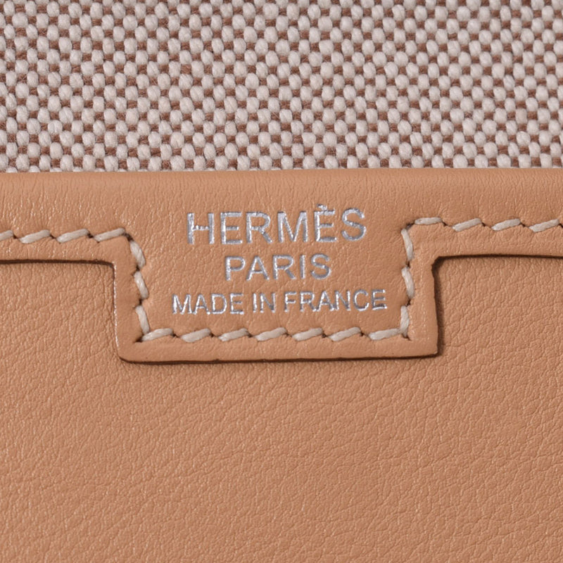 HERMES Hermes Jije PM Natural □ Q -engraved (around 2013) Unisex Vola River Clutch Bag A Rank used Ginzo